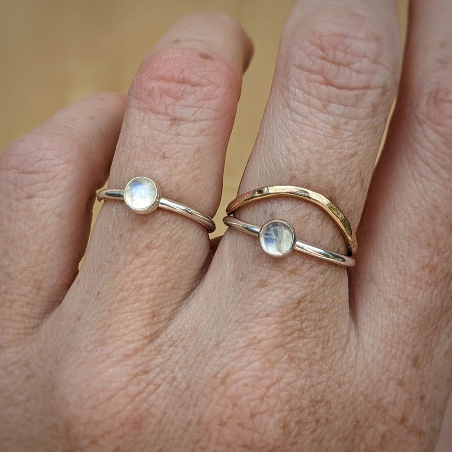 Moonstone Stacking Ring | 5mm