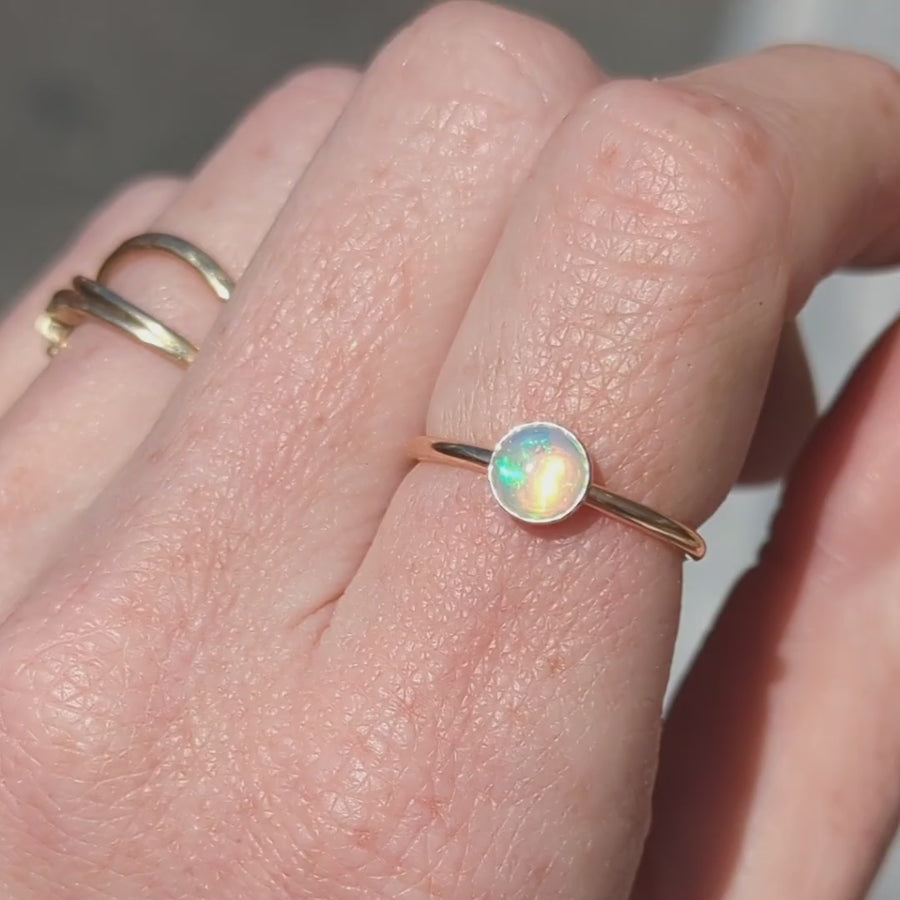 Ethiopian Opal Stacking Ring | 6mm