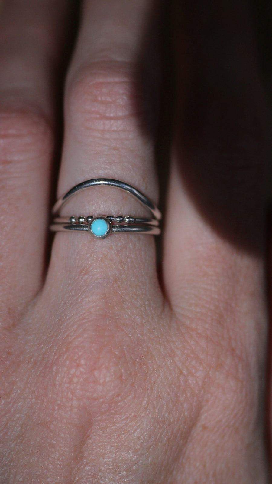 Turquoise Minimal Stacking Ring | 4mm